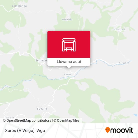 Mapa Xarés (A Veiga)