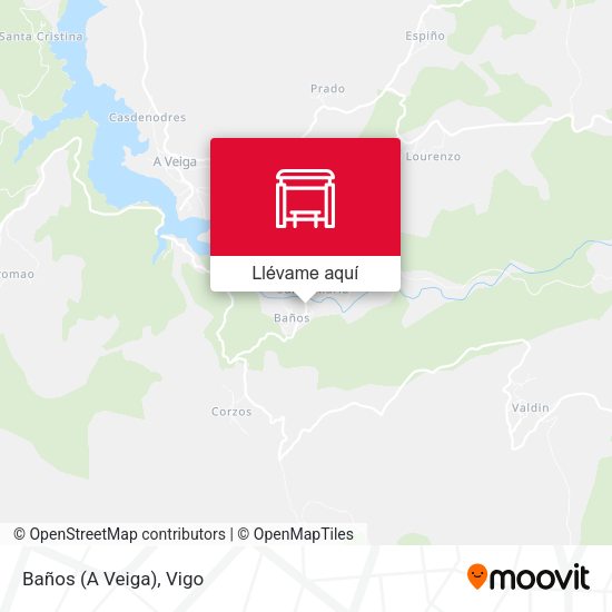 Mapa Baños (A Veiga)