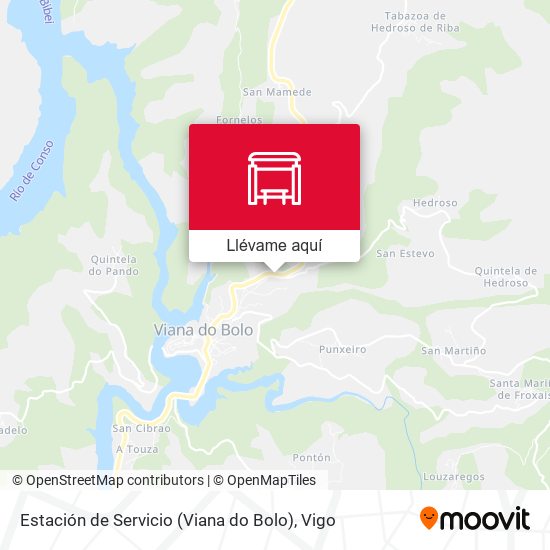 Mapa Estación de Servicio (Viana do Bolo)
