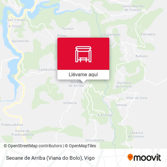 Mapa Seoane de Arriba (Viana do Bolo)