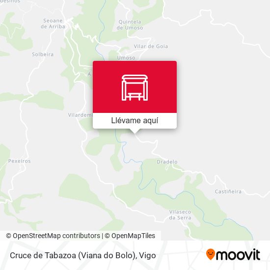 Mapa Cruce de Tabazoa (Viana do Bolo)