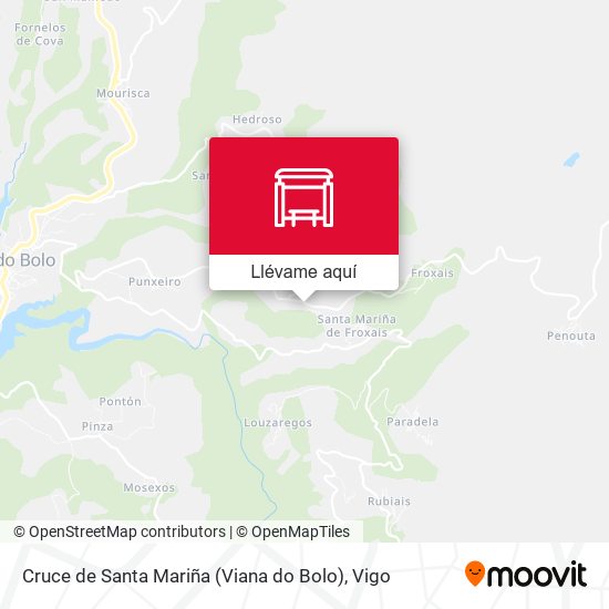 Mapa Cruce de Santa Mariña (Viana do Bolo)