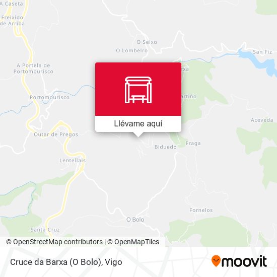 Mapa Cruce da Barxa (O Bolo)