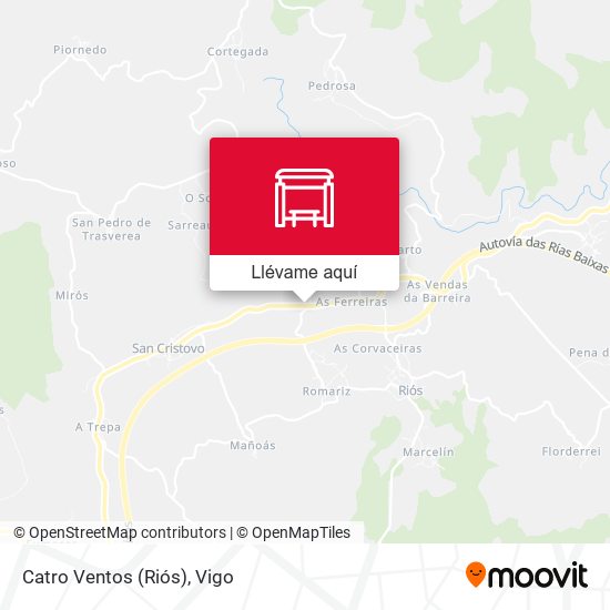 Mapa Catro Ventos (Riós)