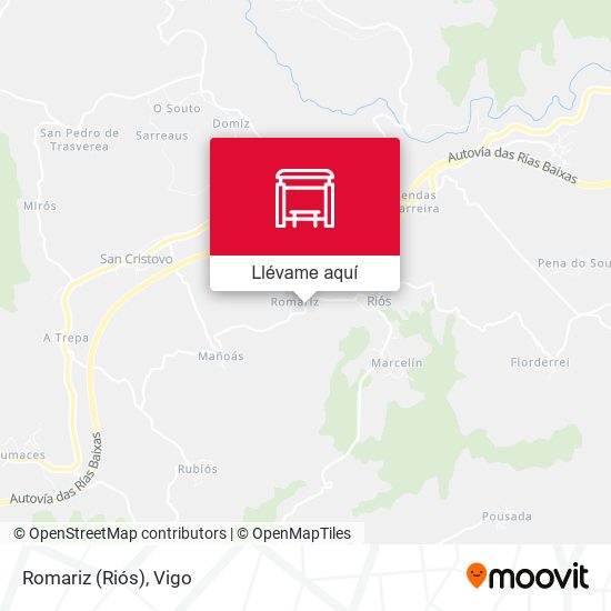 Mapa Romariz (Riós)