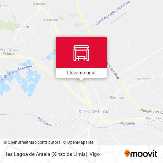 Mapa Ies Lagoa de Antela (Xinzo de Limia)