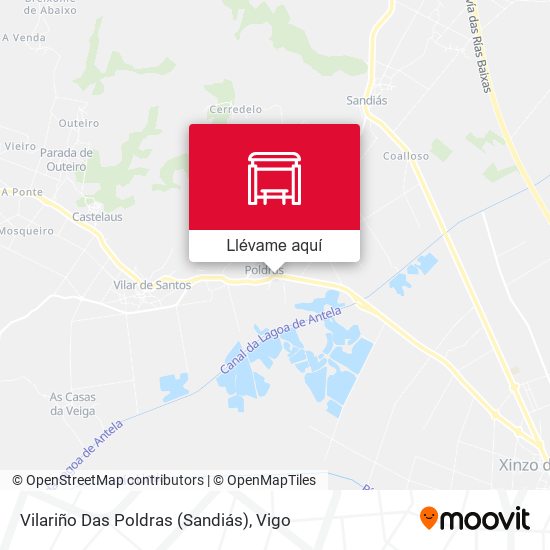 Mapa Vilariño Das Poldras (Sandiás)