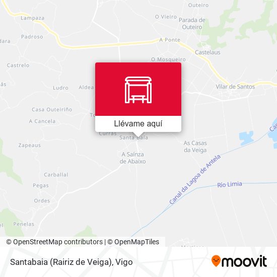 Mapa Santabaia (Rairiz de Veiga)