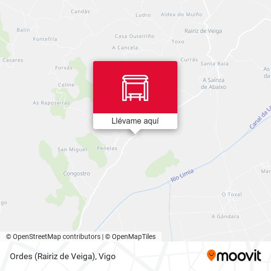 Mapa Ordes (Rairiz de Veiga)