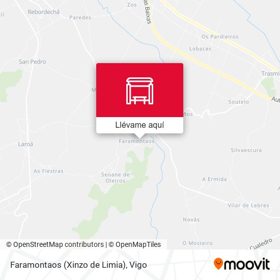 Mapa Faramontaos (Xinzo de Limia)