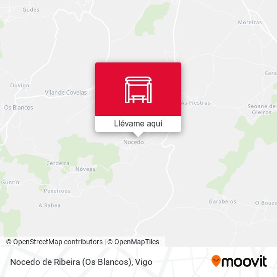 Mapa Nocedo de Ribeira (Os Blancos)