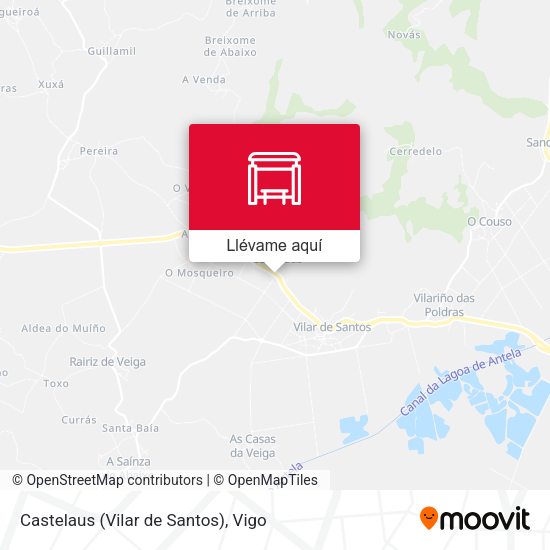 Mapa Castelaus (Vilar de Santos)