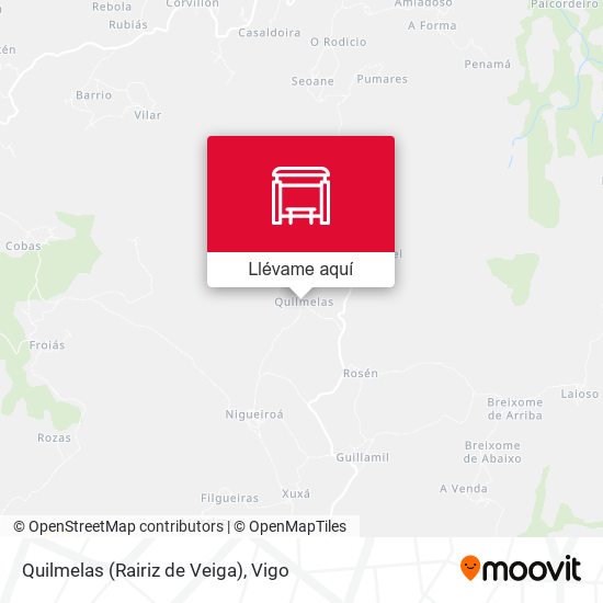 Mapa Quilmelas (Rairiz de Veiga)