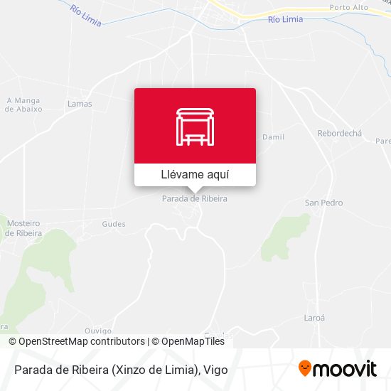 Mapa Parada de Ribeira (Xinzo de Limia)