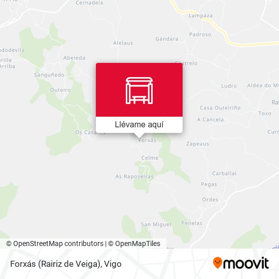 Mapa Forxás (Rairiz de Veiga)