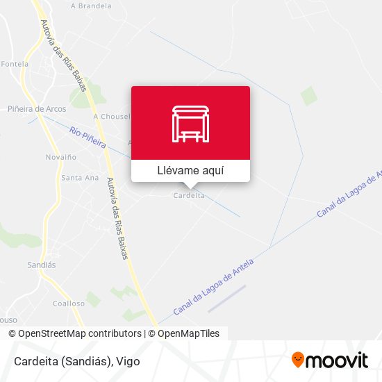 Mapa Cardeita (Sandiás)