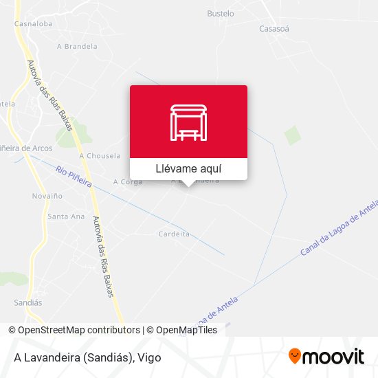Mapa A Lavandeira (Sandiás)