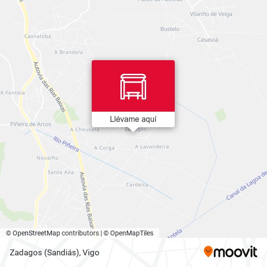 Mapa Zadagos (Sandiás)
