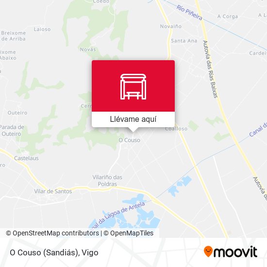 Mapa O Couso (Sandiás)