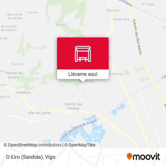 Mapa O Eiro (Sandiás)