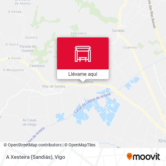 Mapa A Xesteira (Sandiás)