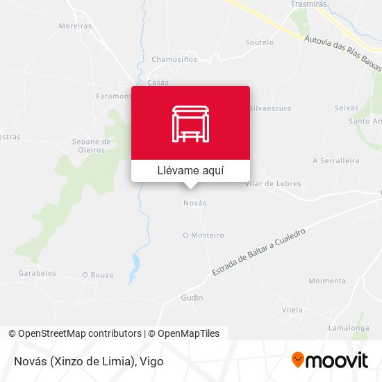 Mapa Novás (Xinzo de Limia)