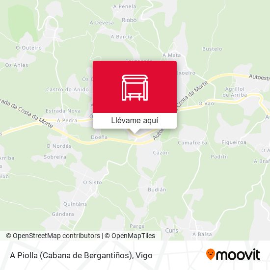Mapa A Piolla (Cabana de Bergantiños)