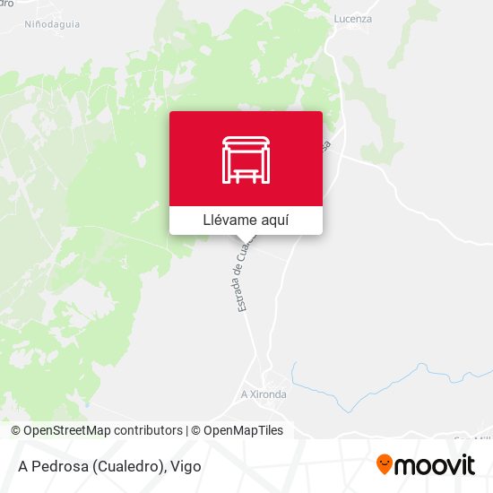 Mapa A Pedrosa (Cualedro)
