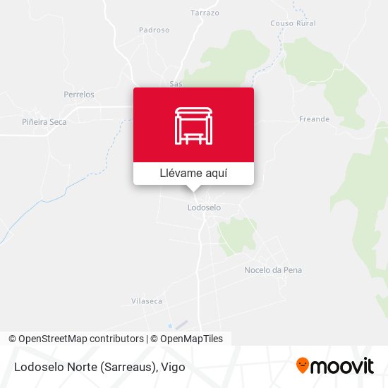 Mapa Lodoselo Norte (Sarreaus)