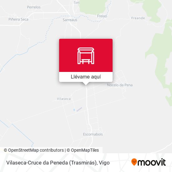 Mapa Vilaseca-Cruce da Peneda (Trasmirás)