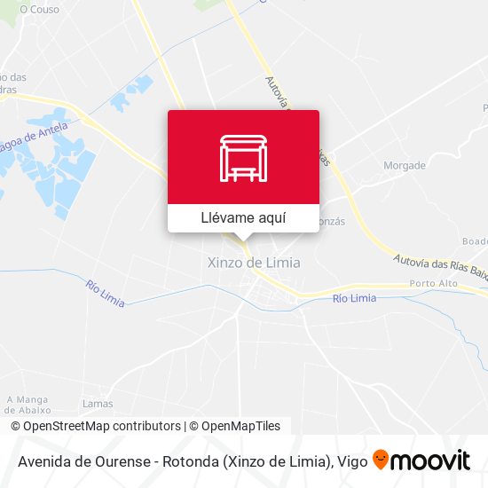 Mapa Avenida de Ourense - Rotonda (Xinzo de Limia)