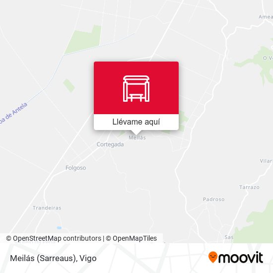 Mapa Meilás (Sarreaus)