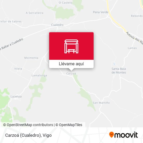 Mapa Carzoá (Cualedro)