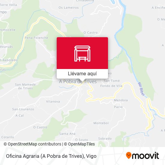 Mapa Oficina Agraria (A Pobra de Trives)