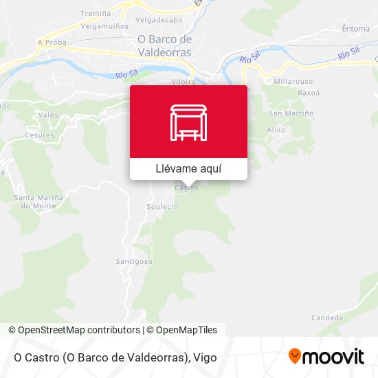 Mapa O Castro (O Barco de Valdeorras)