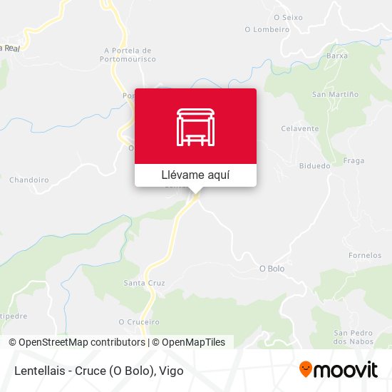 Mapa Lentellais - Cruce (O Bolo)