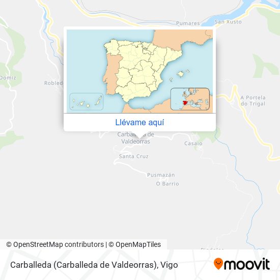 Mapa Carballeda (Carballeda de Valdeorras)