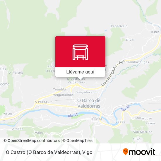 Mapa O Castro (O Barco de Valdeorras)