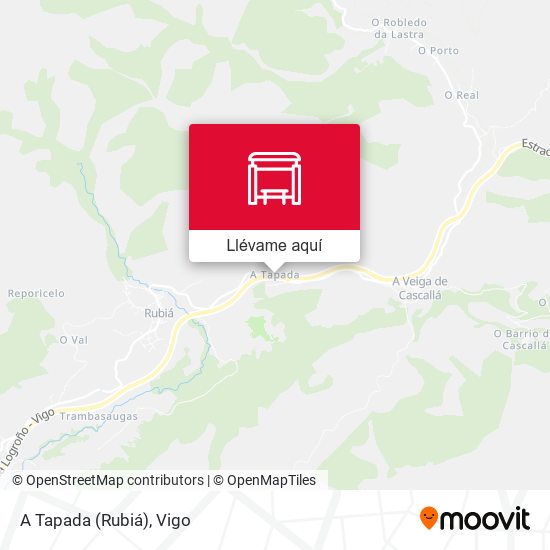 Mapa A Tapada (Rubiá)