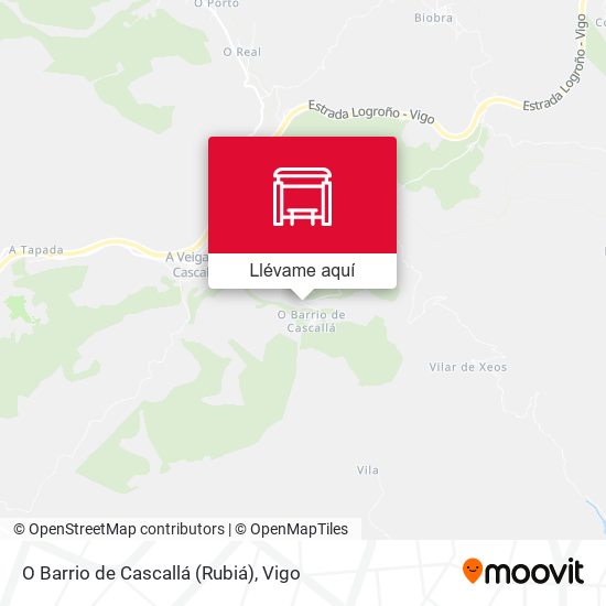Mapa O Barrio de Cascallá (Rubiá)