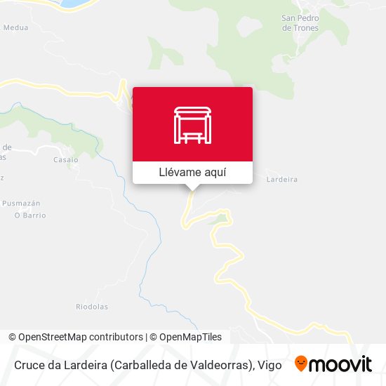Mapa Cruce da Lardeira (Carballeda de Valdeorras)