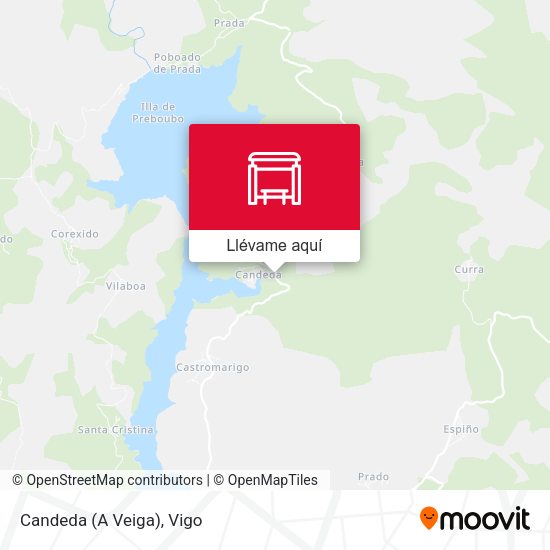 Mapa Candeda (A Veiga)