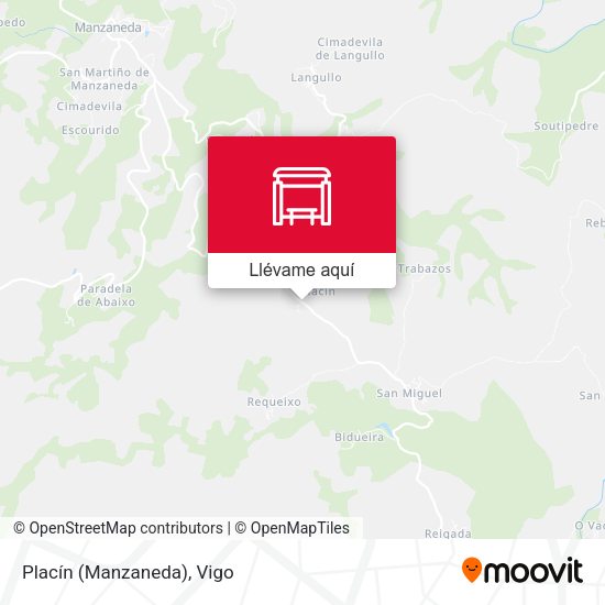 Mapa Placín (Manzaneda)