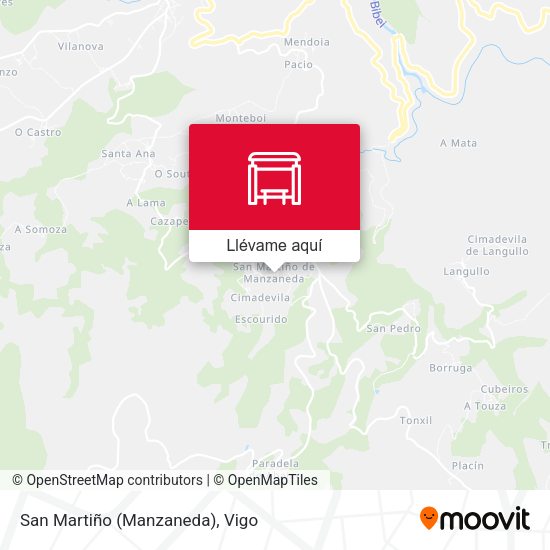 Mapa San Martiño (Manzaneda)