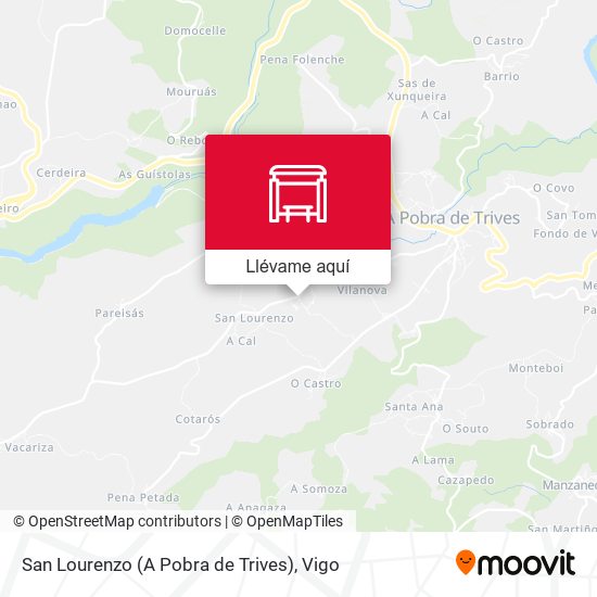 Mapa San Lourenzo (A Pobra de Trives)
