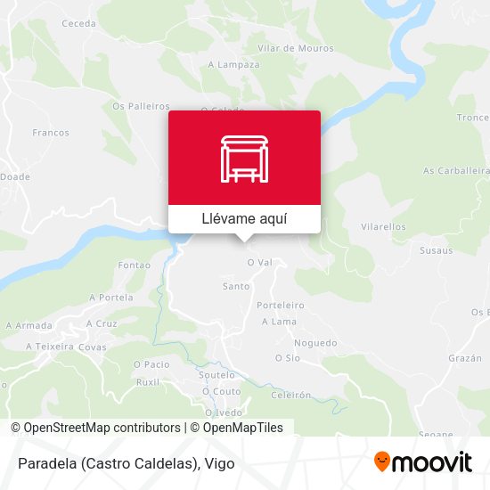 Mapa Paradela (Castro Caldelas)