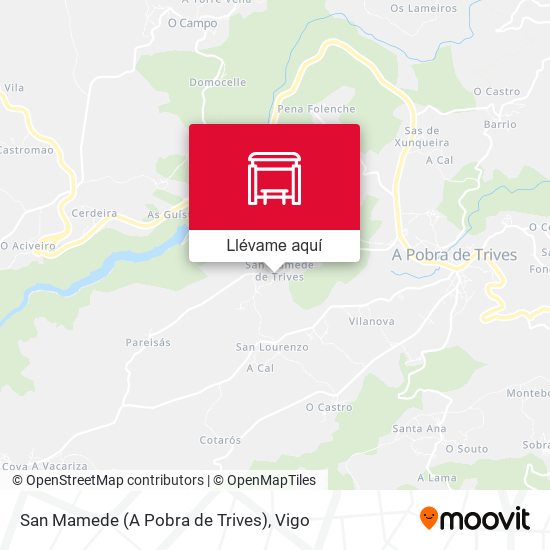Mapa San Mamede (A Pobra de Trives)