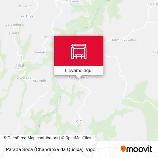 Mapa Parada Seca (Chandrexa da Queixa)