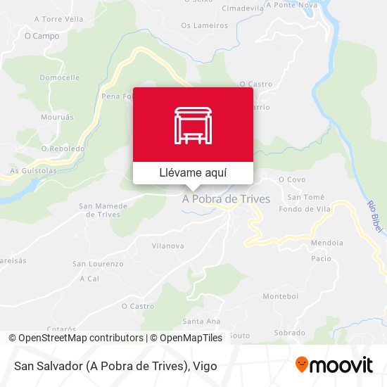 Mapa San Salvador (A Pobra de Trives)