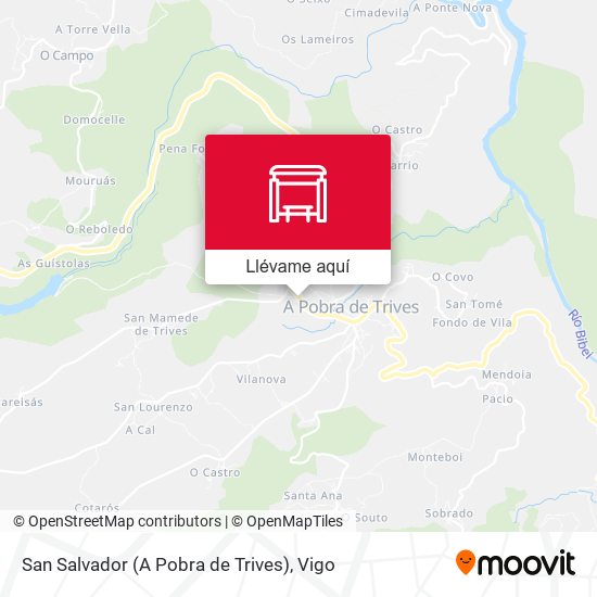 Mapa San Salvador (A Pobra de Trives)